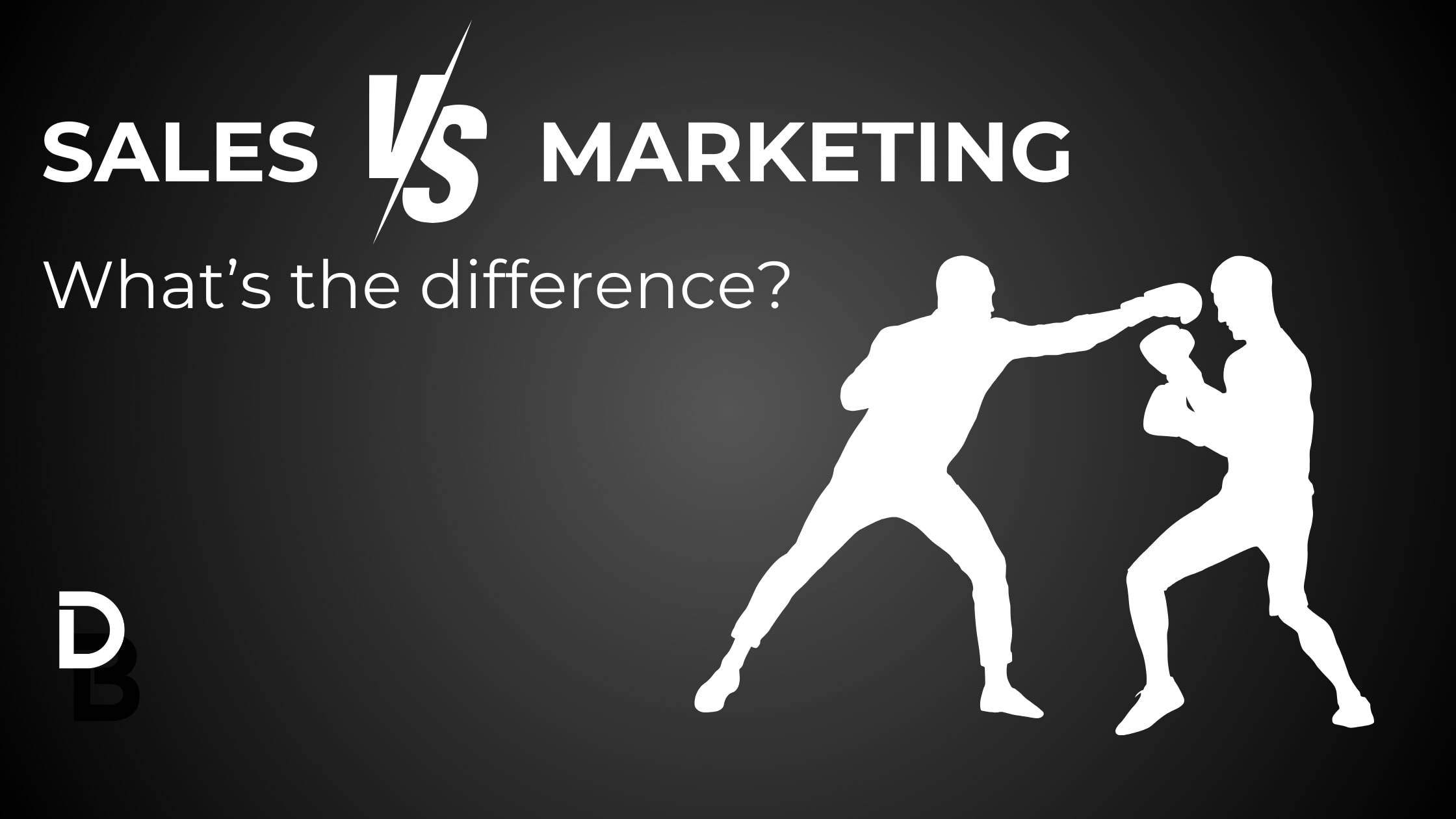 Difference between marketing and sales as presented by db digital marketing agency