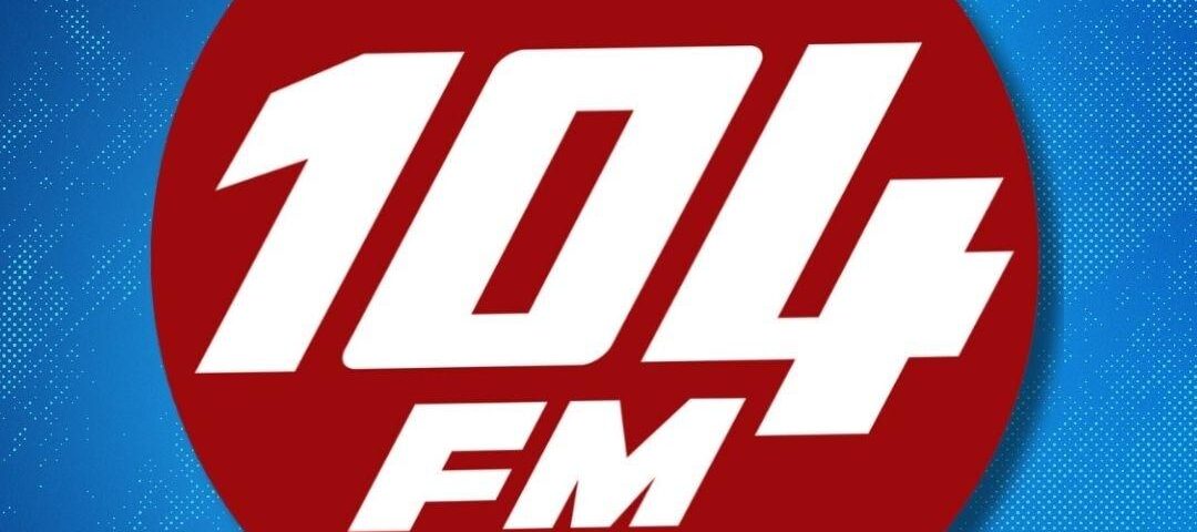 Logo of radio tygerberg 104fm, a christian community radio station in south africa.