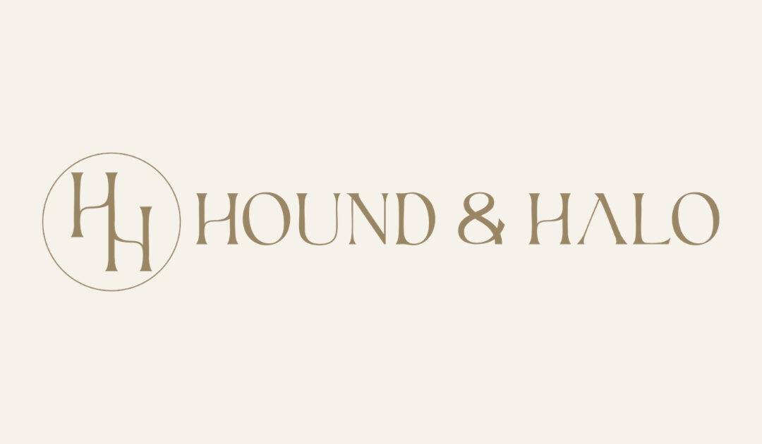 Logo of hound & halo, a dog photographer in cape town.